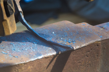 blacksmith tools and fixtures for hand forged metal