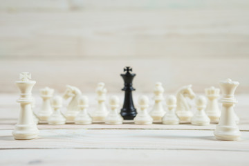 Chess figure, business concept strategy