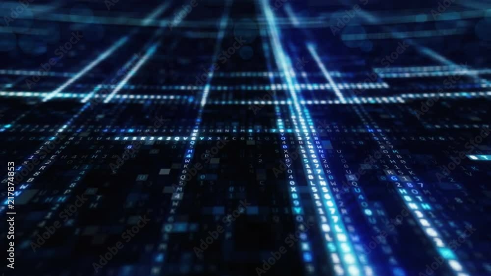 Poster randomly generated computer hexadecimal machine code
