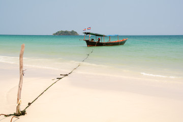Coast in Koh Rong Island ,Cambodia : March 16 2015 : Koh Rong Island ,Cambodia