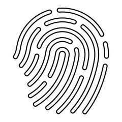 Polizei Icon - Fingerabdruck