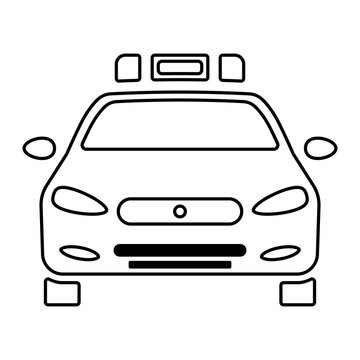 Polizei Icon - Polizeiauto