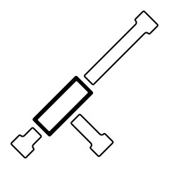 Polizei Icon - Schlagstock