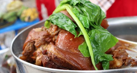 Stewed pork at street food