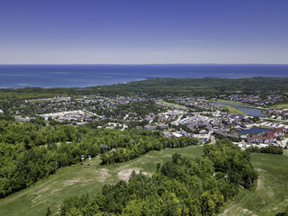 Aerial View Of The Blue Mountains, Ontario canada