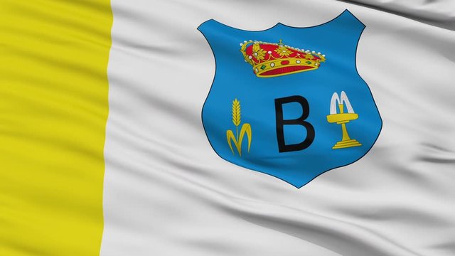 Bojaca  closeup flag, city of Colombia, realistic animation seamless loop - 10 seconds long