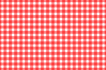 Plaid, check pattern red and white. Simple background