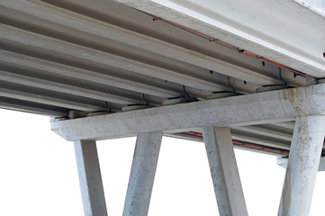 Obraz premium concrete bridge supports