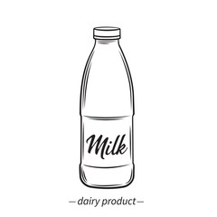outline bootle milk