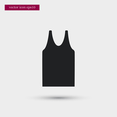 Shirt icon. Simple vacation element illustration. Holiday symbol design from summer collection. Can be used in web and mobile.