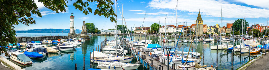 harbor of lindau - germany