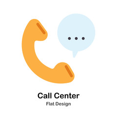 Call Center Flat Icon