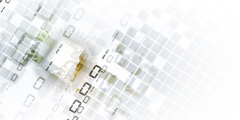 Cybersecurity and information or network protection. Future technology web services for business and internet project