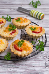 Tartlets with vegetables