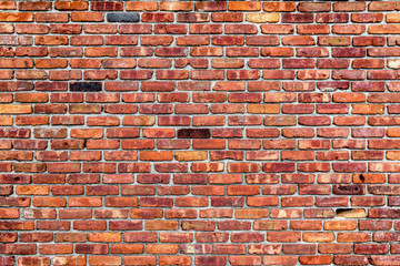 the old red brick wall