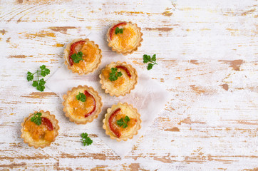Tartlets with vegetables