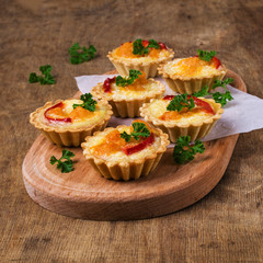 Tartlets with vegetables