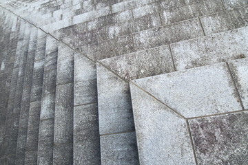 幾何学模様の石段 - Stone steps of geometric patterns
