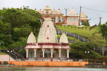 Hindu temple at Ganga Talao (Grand Bassin) in Mauritius.