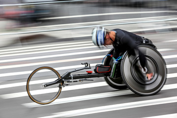 Obraz premium athletic competition wheelchair users