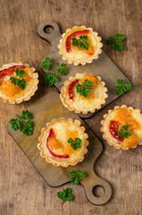 Tartlets with vegetables