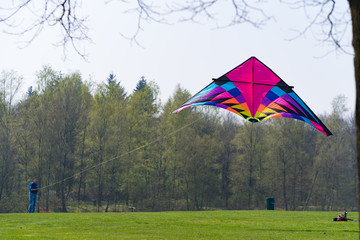 man with kite