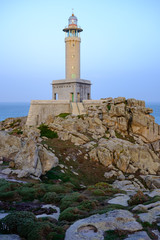 Fototapeta na wymiar Lighthouse of Punta Nariga, Malpica, La Coruna, Spain.