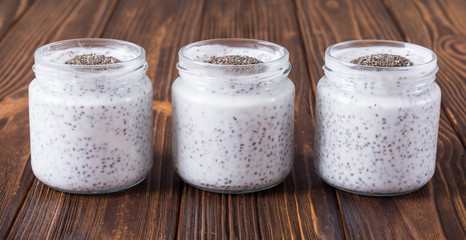 Chia seeds yogyrt pudding