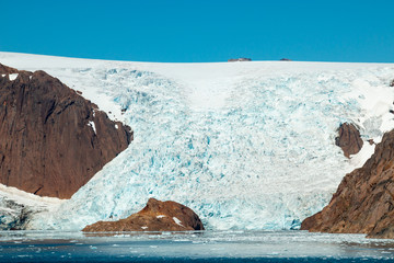 Gletscher im Prinz Christian Sund