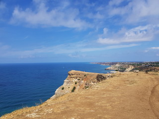 Fototapeta na wymiar view of the Black Sea from Cape Fiolent in the Crimea