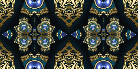 3D render ornament panorama