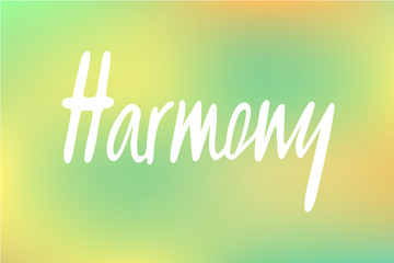 Vector illustration of harmony for logotype, flyer, banner, greeting card.
