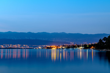 The port of ships in the Adriatic Sea