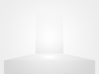 White light in White 3d room for Background