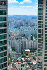 Fototapeta premium sky of Mokdong, Seoul