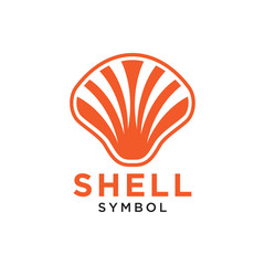 Shell abstract logo design template vector isolated