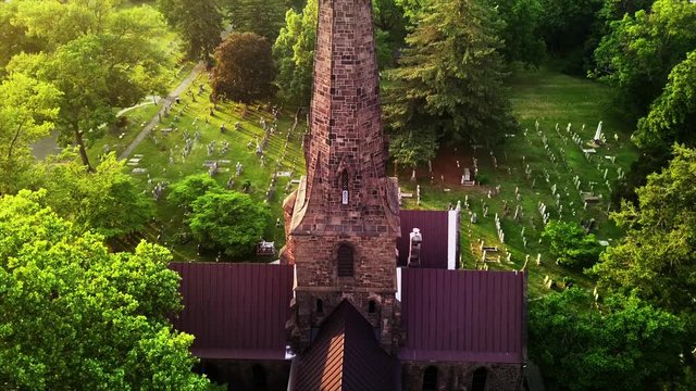 Mystical church steeple fantasy