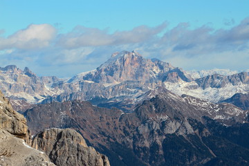 A  view to amazing Dolomites, Trentino, North Italy