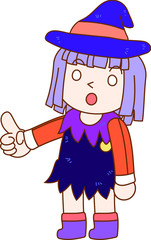 Halloween witch girl