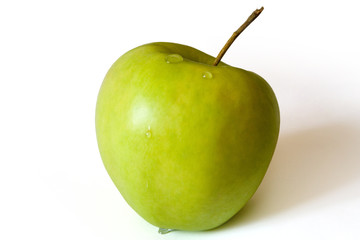 Green apple isolated