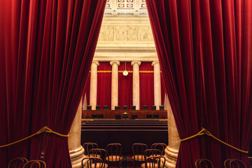 United States Supreme Court Chamber - obrazy, fototapety, plakaty