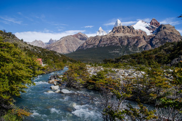 Obraz premium Patagonia landscape river