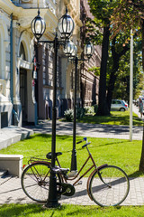 Bicycle in the centre of Riga, Latvia