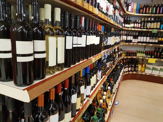 wine wines store drinks bottles on shelf