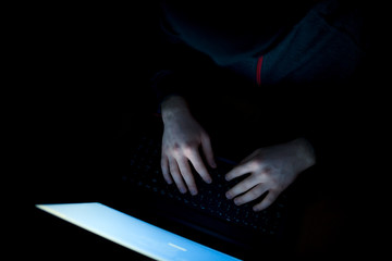 Computer crime concept.