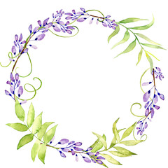 Hand drawn watercolor bouquet of flowers and leaves.Watercolor illustration. You can use for decoration of postcards, wedding invitations, parties, flyers, decorative design.