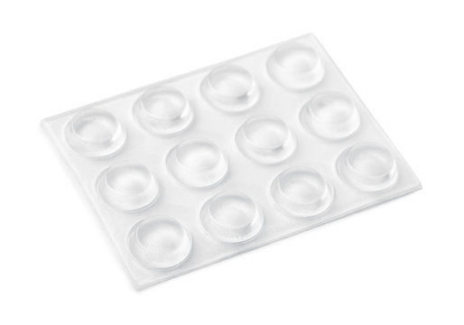 Self adhesive clear silicon pads