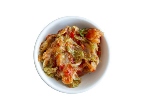 Kimchi, the most famous Korean traditional food. It's a basic Korean side dish made of vegetables with a variety of seasonings.