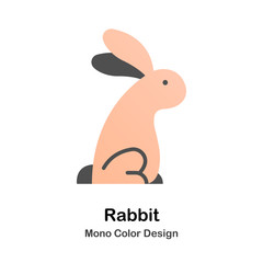 Rabbit Mono Color Icon