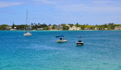 Fototapeta na wymiar Seascape of Mauritius Island
